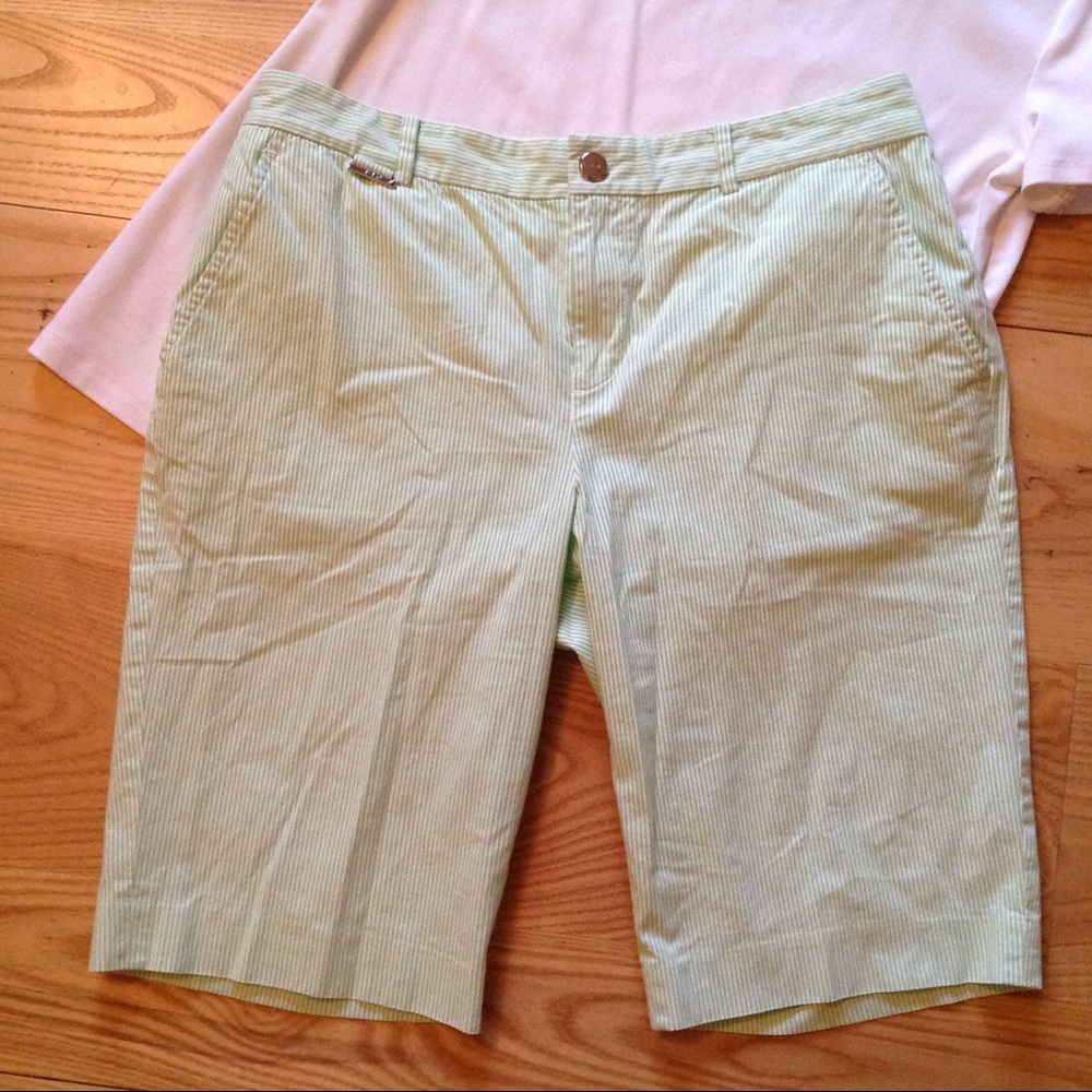 Ralph Lauren Shorts 6 Seersucker Bermuda